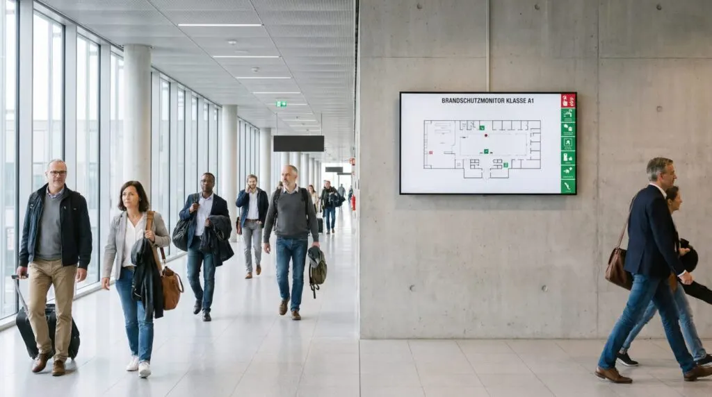 Brandschutz-Displays & -Stelen für maximale Sicherheit