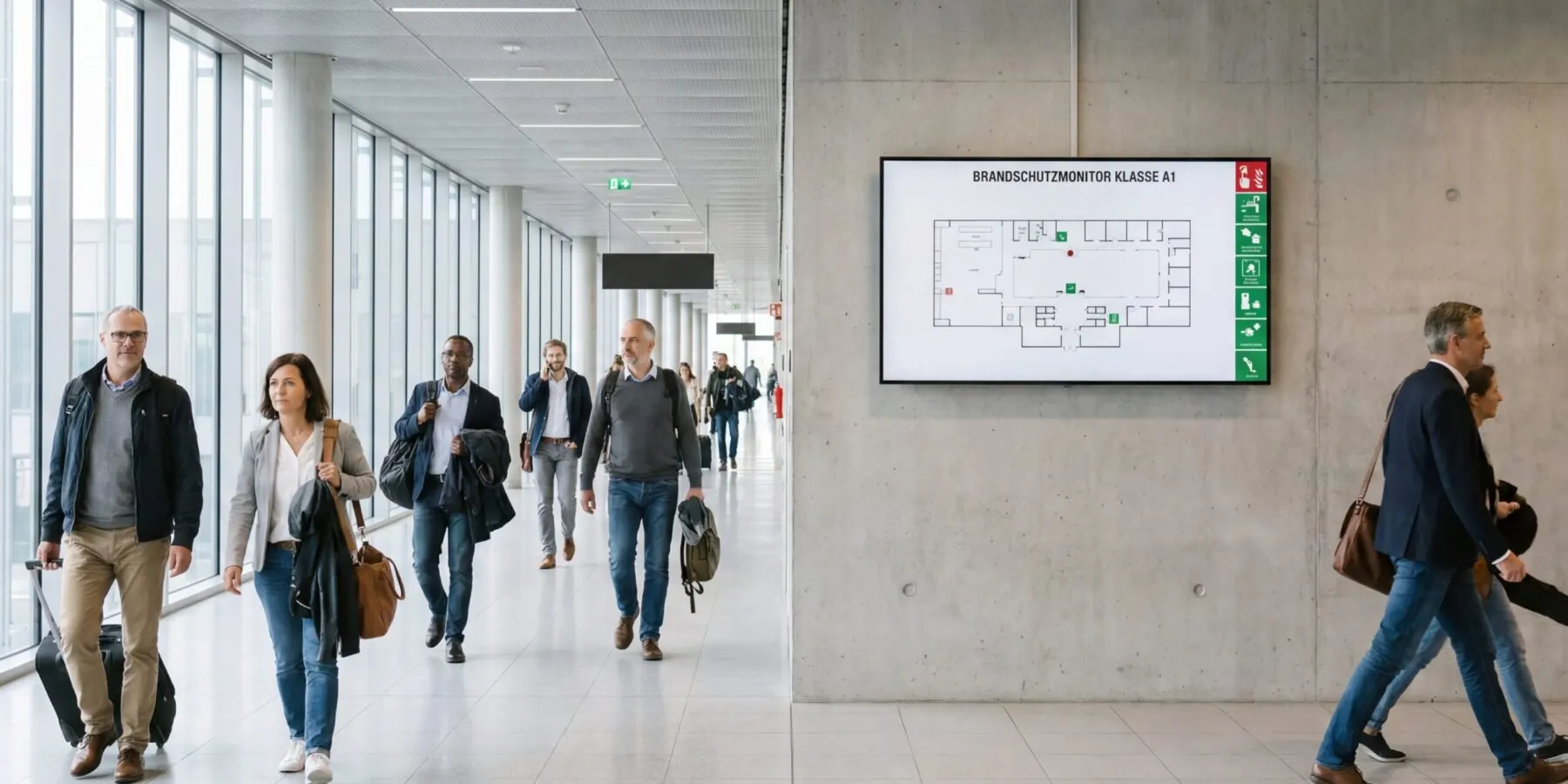 Zertifizierte Brandschutz-Displays – Kompromissloser Schutz für Mensch und Infrastruktur.