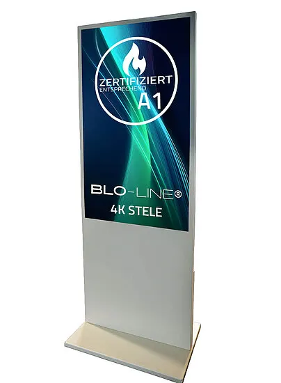 Fortec BLO-Line® 55″ 4K Touch-Stele: Robuste Eleganz für den POS