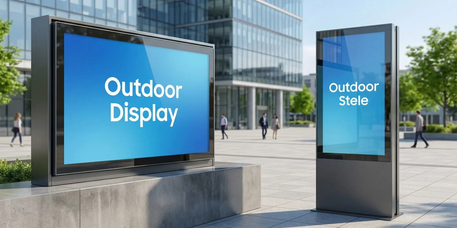 Outdoor-Monitore und Outdoor-Stelen