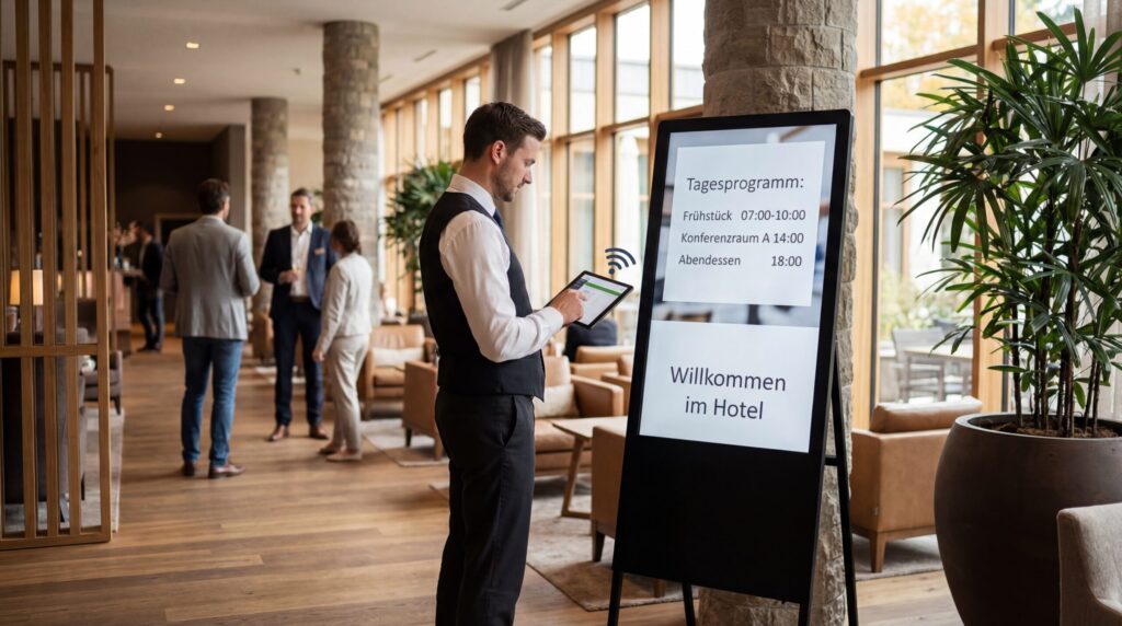 INDOOR DIGITALE KUNDENSTOPPER FÜR DEN INNENBEREICH