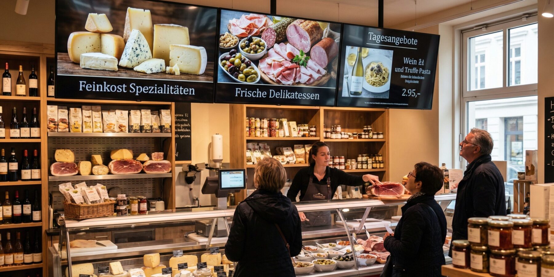 Digitale Menüboards für Gastronomie, Restaurants und Cafés