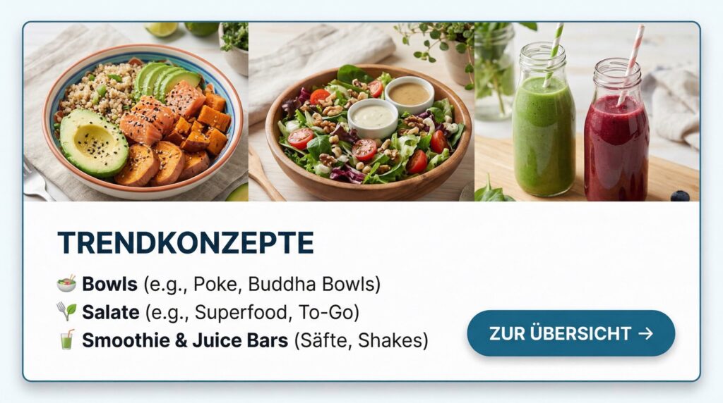 Digital Signage in einer Salatbar